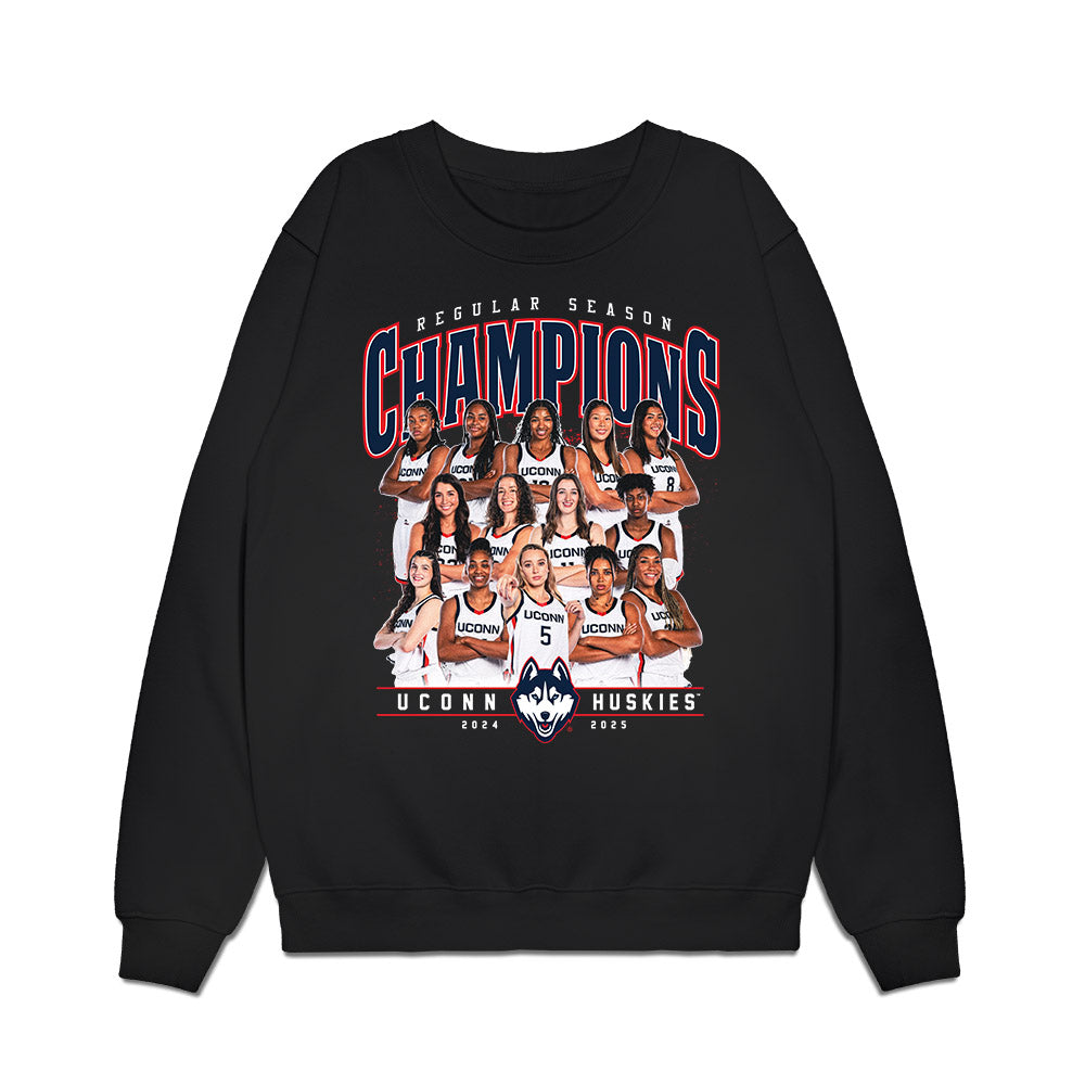 UConn - NCAA Women's Basketball : Team Collage Premium Crewneck Sweatshirt-0