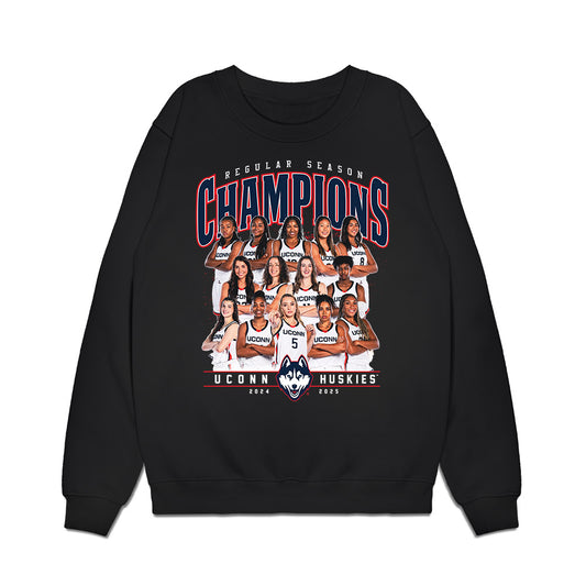 UConn - NCAA Women's Basketball : Team Collage Premium Crewneck Sweatshirt-0
