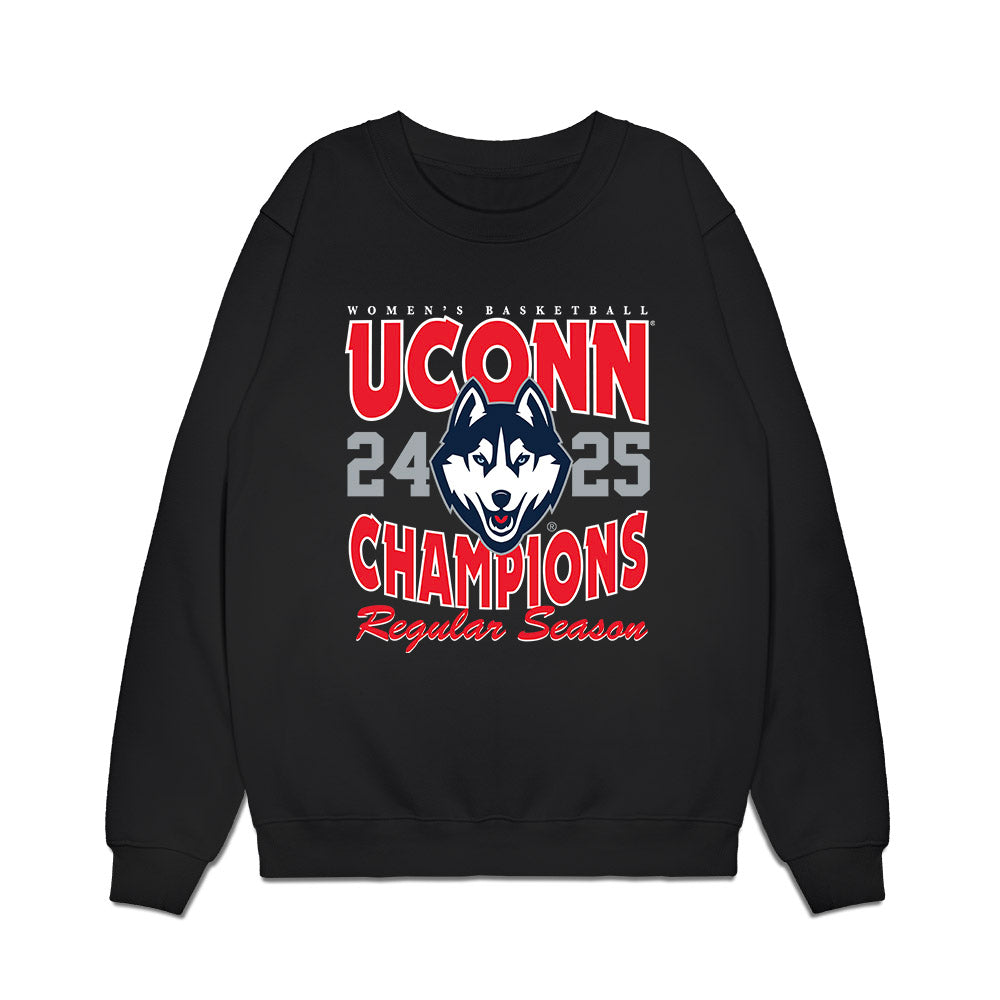 UConn - NCAA Women's Basketball : Azzi Fudd - Regular Season Champs Premium Crewneck Sweatshirt-0