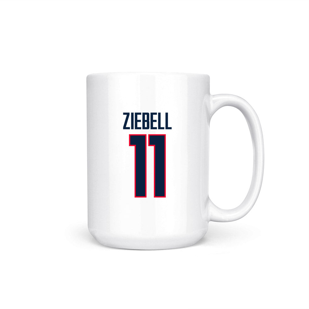 UConn - NCAA Women's Basketball : Allie Ziebell - Regular Season Champs Coffee Mug-0