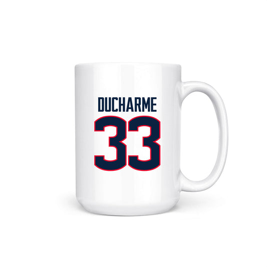 UConn - NCAA Women's Basketball : Caroline Ducharme - Regular Season Champs Coffee Mug-0
