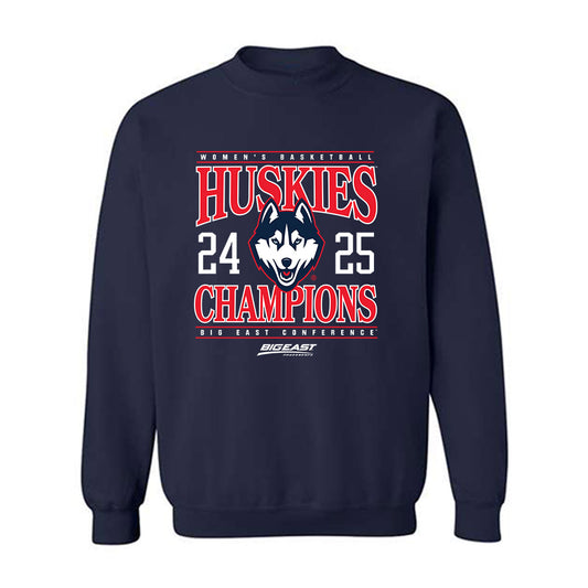 UConn - NCAA Women's Basketball : Allie Ziebell - Big East Champs Classic Fashion Shersey Crewneck Sweatshirt-0