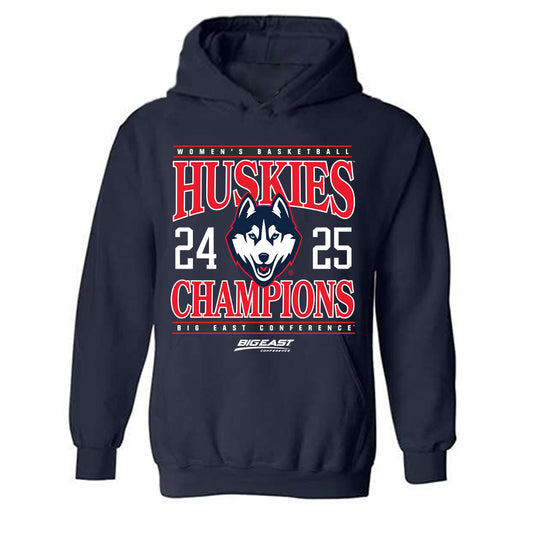 UConn - NCAA Women's Basketball : Azzi Fudd - Big East Champs Classic Fashion Shersey Hooded Sweatshirt-0
