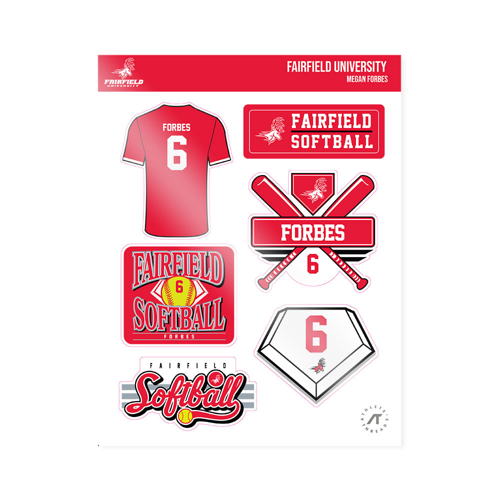 Fairfield - NCAA Softball : Megan Forbes - Sticker Sheet-0