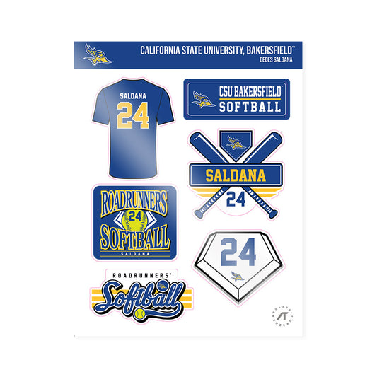 CSU Bakersfield - NCAA Softball : Cedes Saldana - Sticker Sheet-0