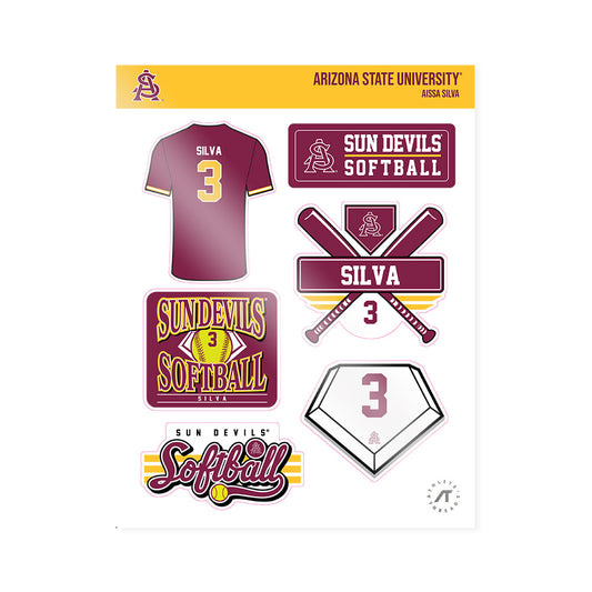Arizona State - NCAA Softball : Aissa Silva - Sticker Sheet-0