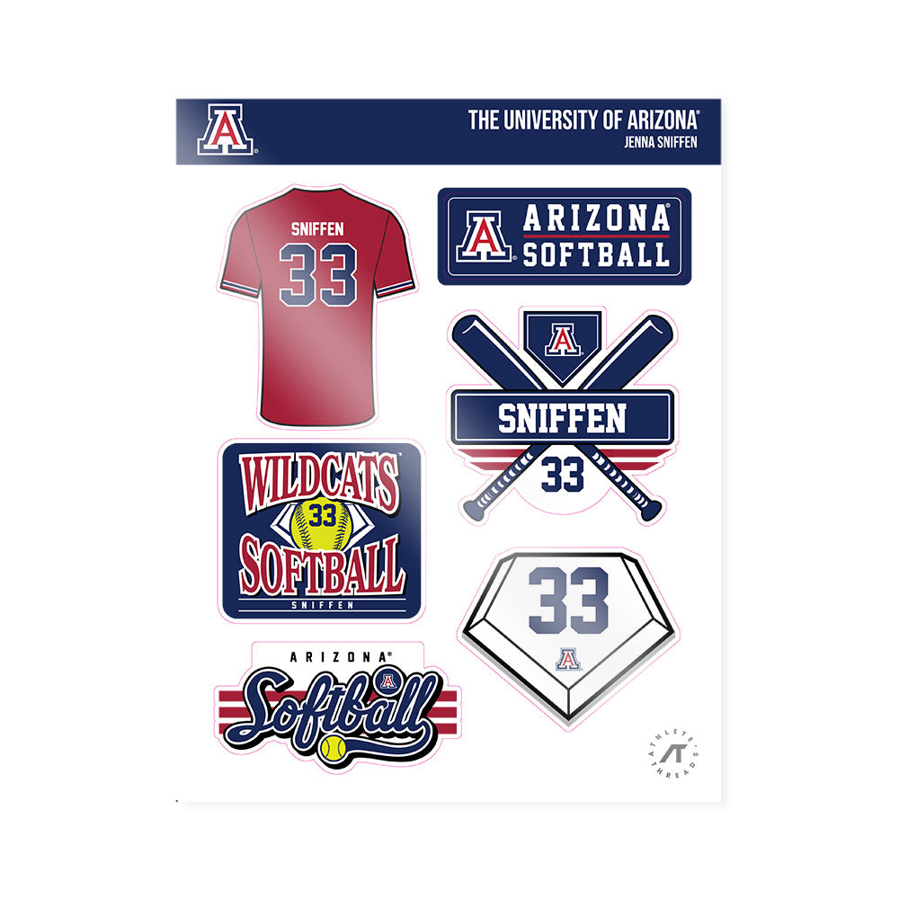 Arizona - NCAA Softball : Jenna Sniffen - Sticker Sheet-0
