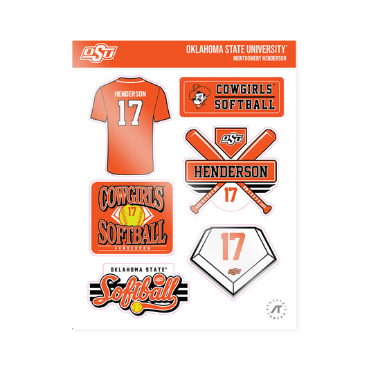 Oklahoma State - NCAA Softball : Montgomery Henderson - Sticker Sheet-0