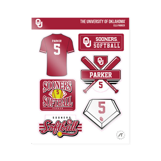 Oklahoma - NCAA Softball : Ella Parker - Sticker Sheet-0