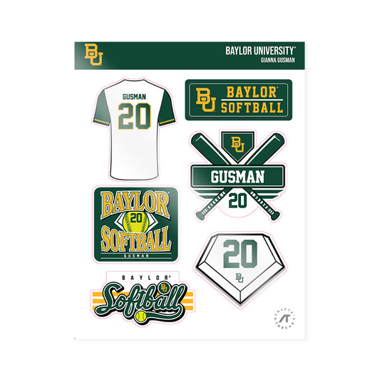 Baylor - NCAA Softball : Gianna Gusman - Sticker Sheet-0