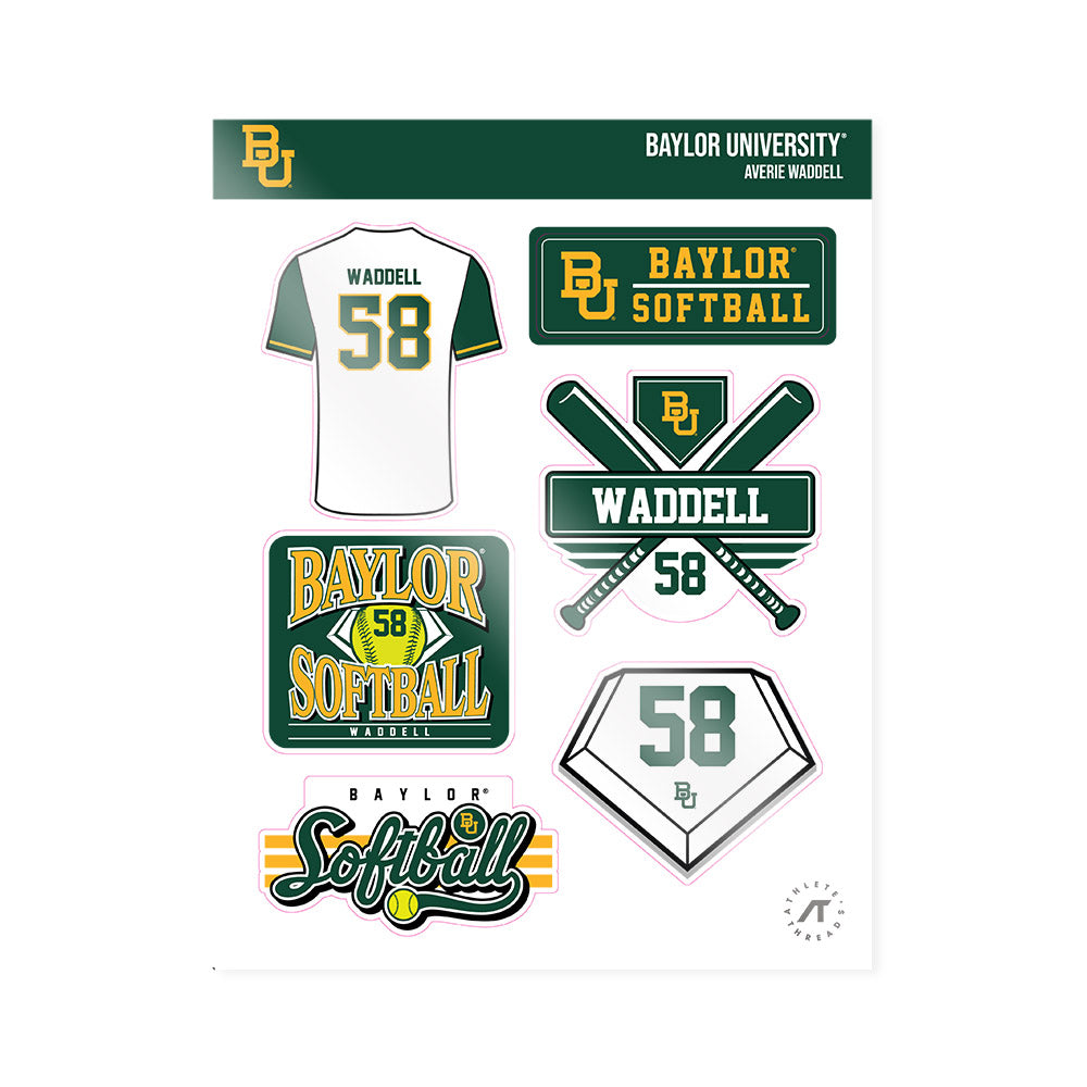 Baylor - NCAA Softball : Averie Waddell - Sticker Sheet-0