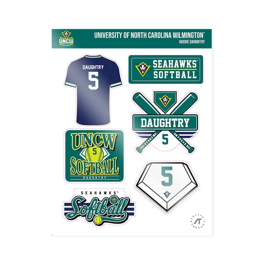 UNC Wilmington - NCAA Softball : Averie Daughtry - Sticker Sheet-0