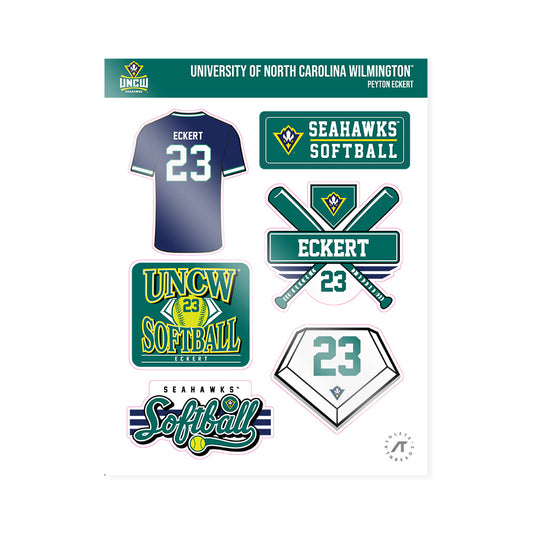 UNC Wilmington - NCAA Softball : Peyton Eckert - Sticker Sheet-0