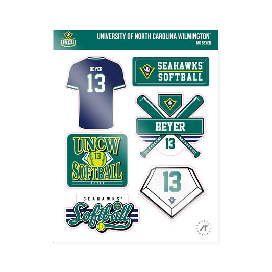 UNC Wilmington - NCAA Softball : MG Beyer - Sticker Sheet-0