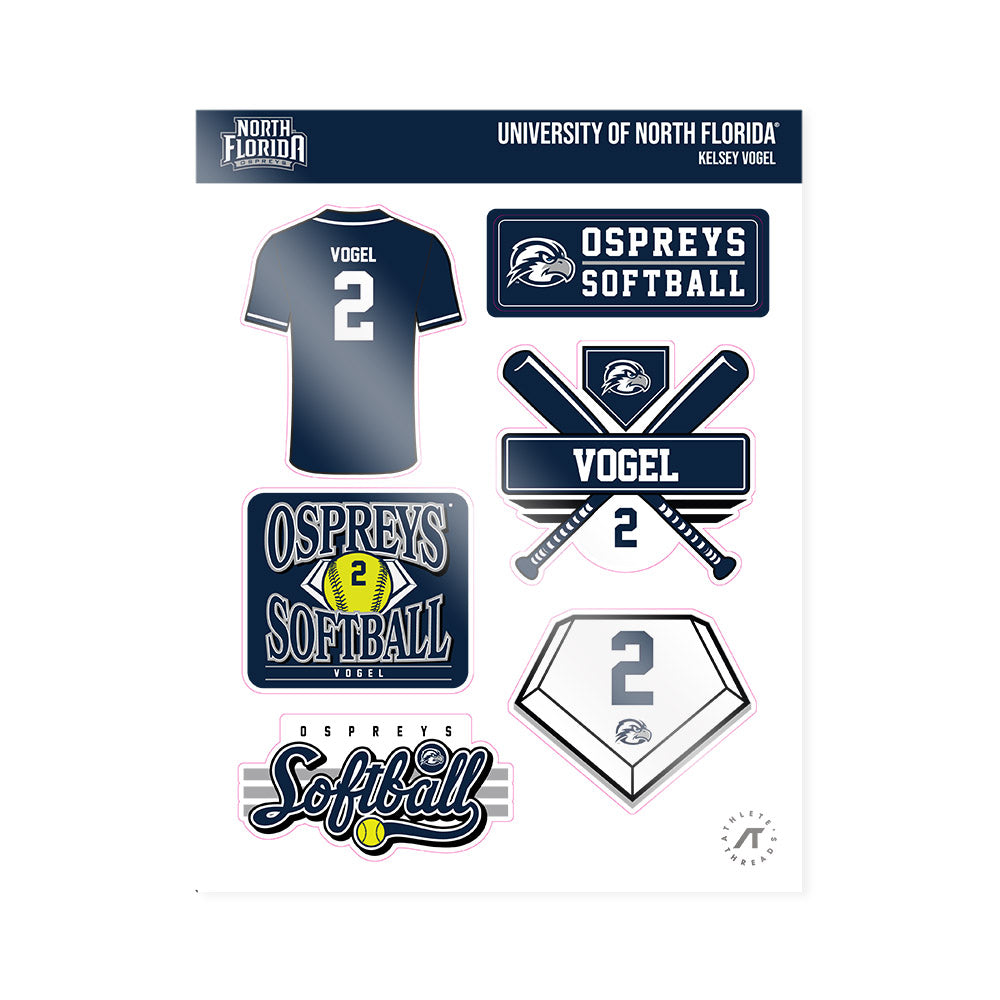 UNF - NCAA Softball : Kelsey Vogel - Sticker Sheet-0