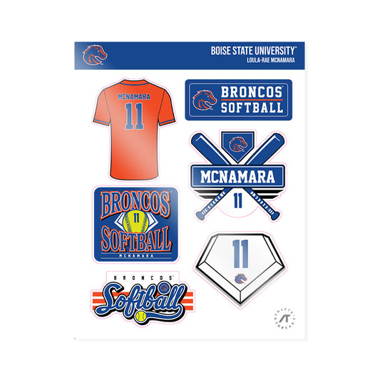 Boise State - NCAA Softball : Loula-Rae McNamara - Sticker Sheet-0