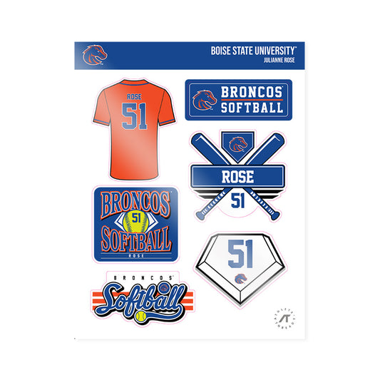 Boise State - NCAA Softball : Julianne Rose - Sticker Sheet-0
