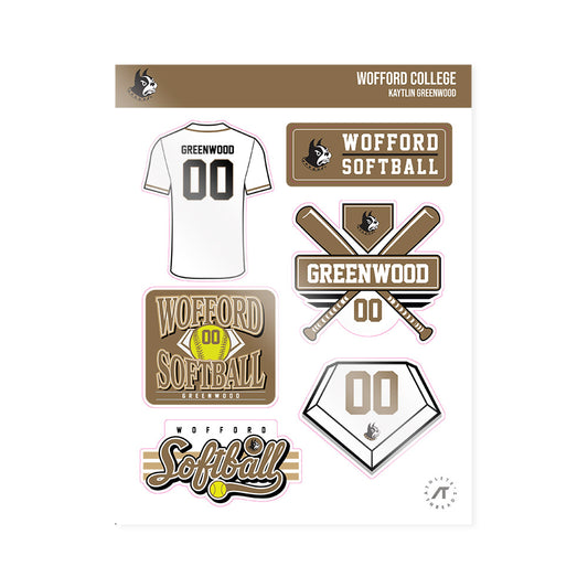 Wofford - NCAA Softball : Kaytlin Greenwood - Sticker Sheet-0