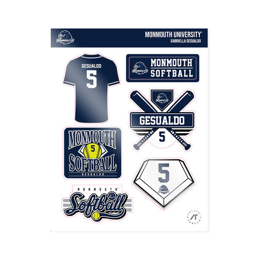 Monmouth - NCAA Softball : Gabriella Gesualdo - Sticker Sheet-0