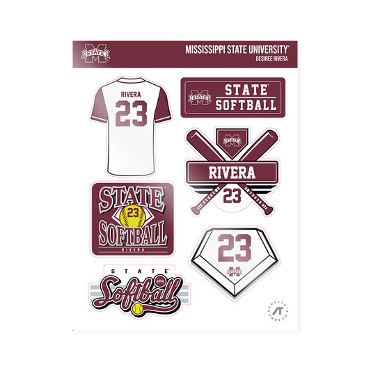 Mississippi State - NCAA Softball : Desiree Rivera - Sticker Sheet-0