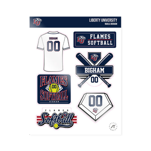 Liberty - NCAA Softball : Nahla Bigham - Sticker Sheet-0