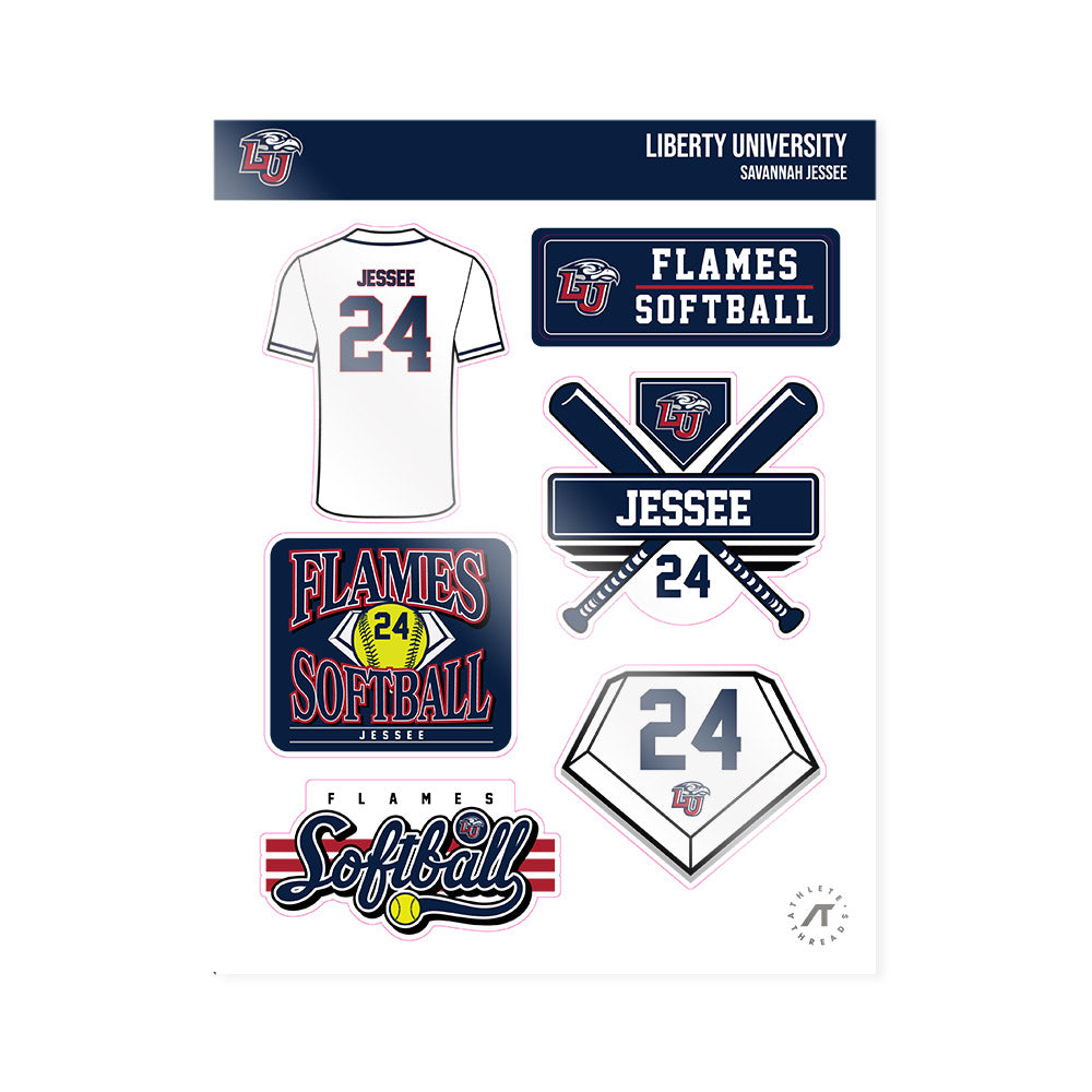 Liberty - NCAA Softball : Savannah Jessee - Sticker Sheet-0