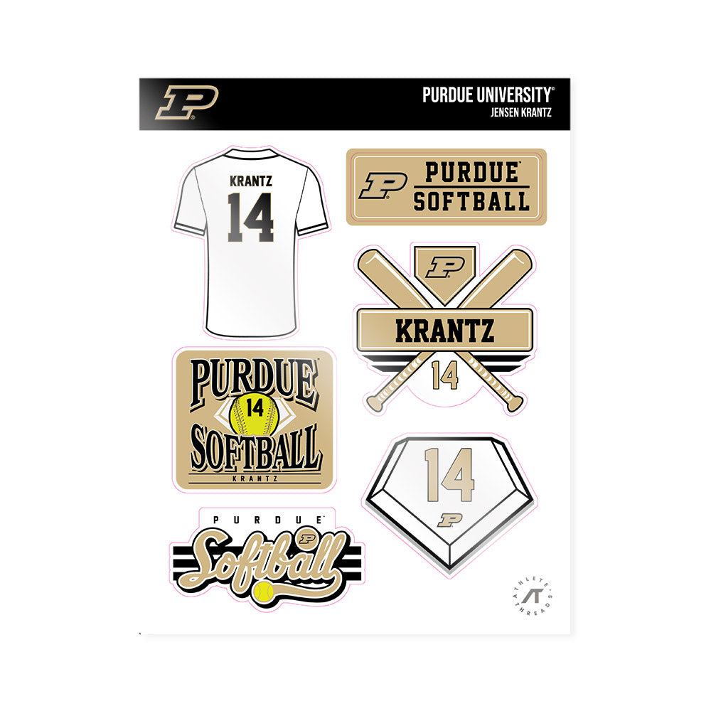 Purdue - NCAA Softball : Jensen Krantz - Sticker Sheet-0