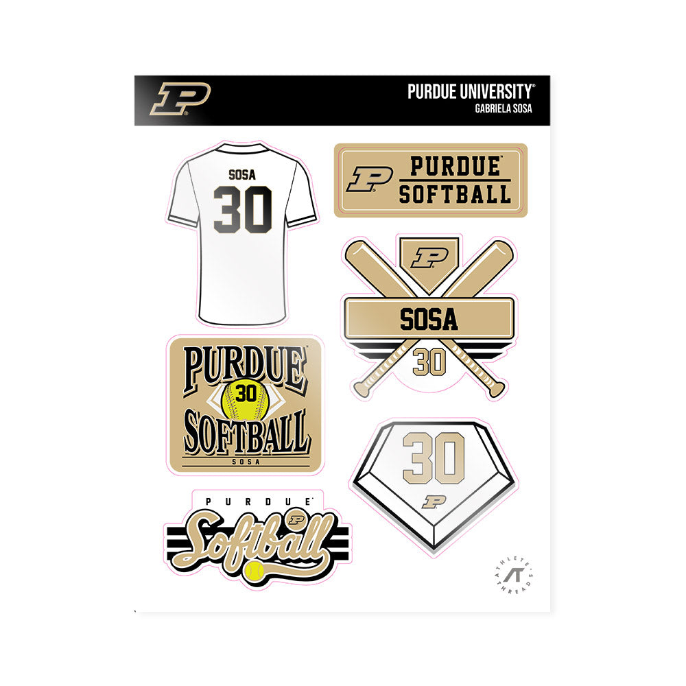 Purdue - NCAA Softball : Gabriela Sosa - Sticker Sheet-0
