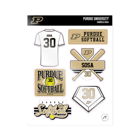 Purdue - NCAA Softball : Gabriela Sosa - Sticker Sheet-0