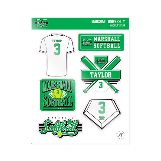 Marshall - NCAA Softball : Makayla Taylor - Sticker Sheet-0