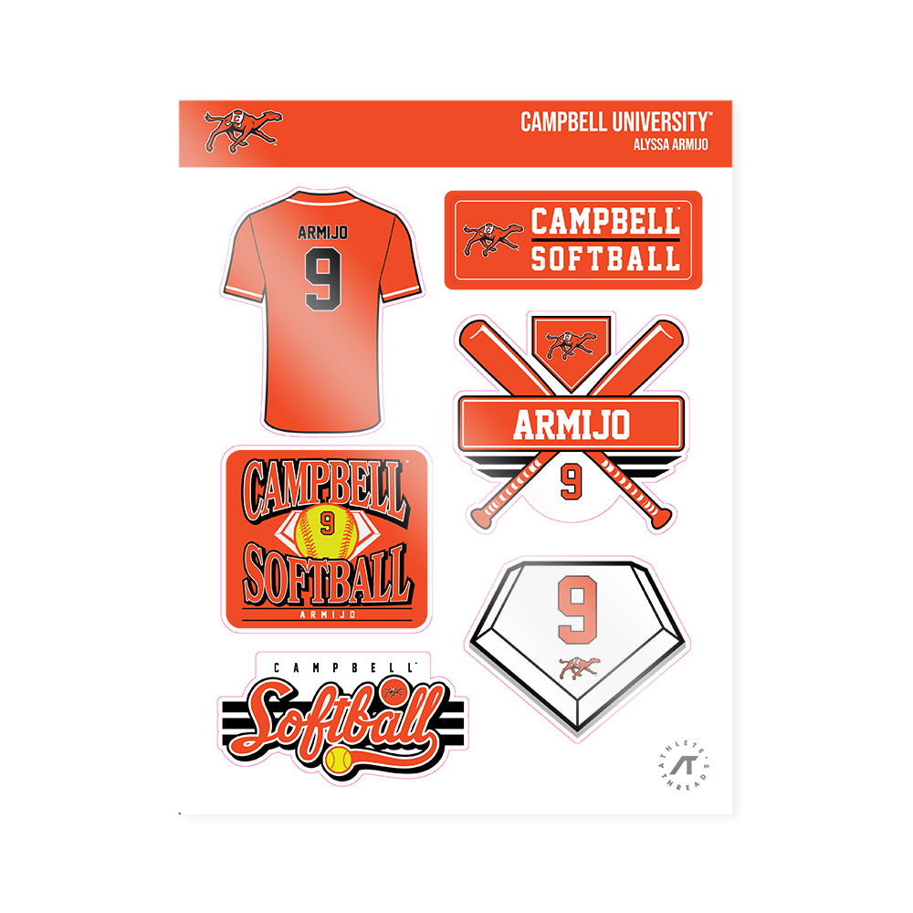 Campbell - NCAA Softball : Alyssa Armijo - Sticker Sheet-0