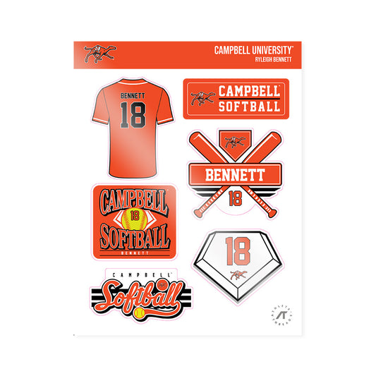 Campbell - NCAA Softball : Ryleigh Bennett - Sticker Sheet-0