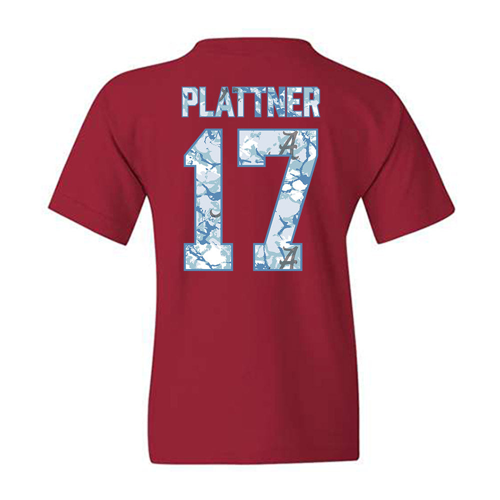 Alabama - NCAA Baseball : Will Plattner - Hydrobama™ Youth T-Shirt-1