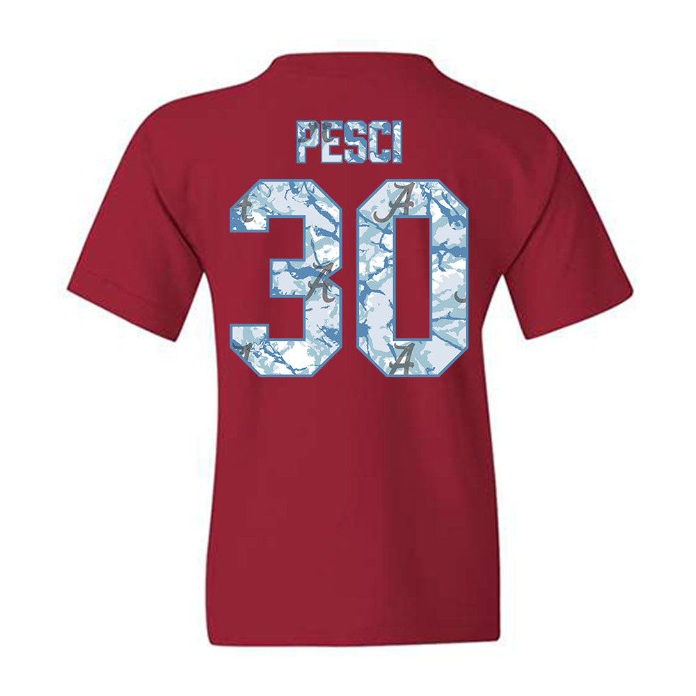 Alabama - NCAA Baseball : Anthony Pesci - Hydrobama™ Youth T-Shirt-1