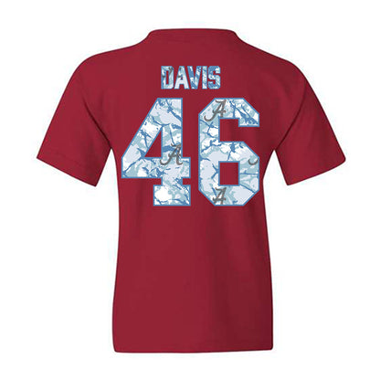 Alabama - NCAA Football : Chase Davis - Youth T-Shirt-1