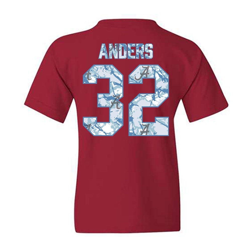 Alabama - NCAA Football : Eryk Anders - Hydrobama™ Youth T-Shirt-1