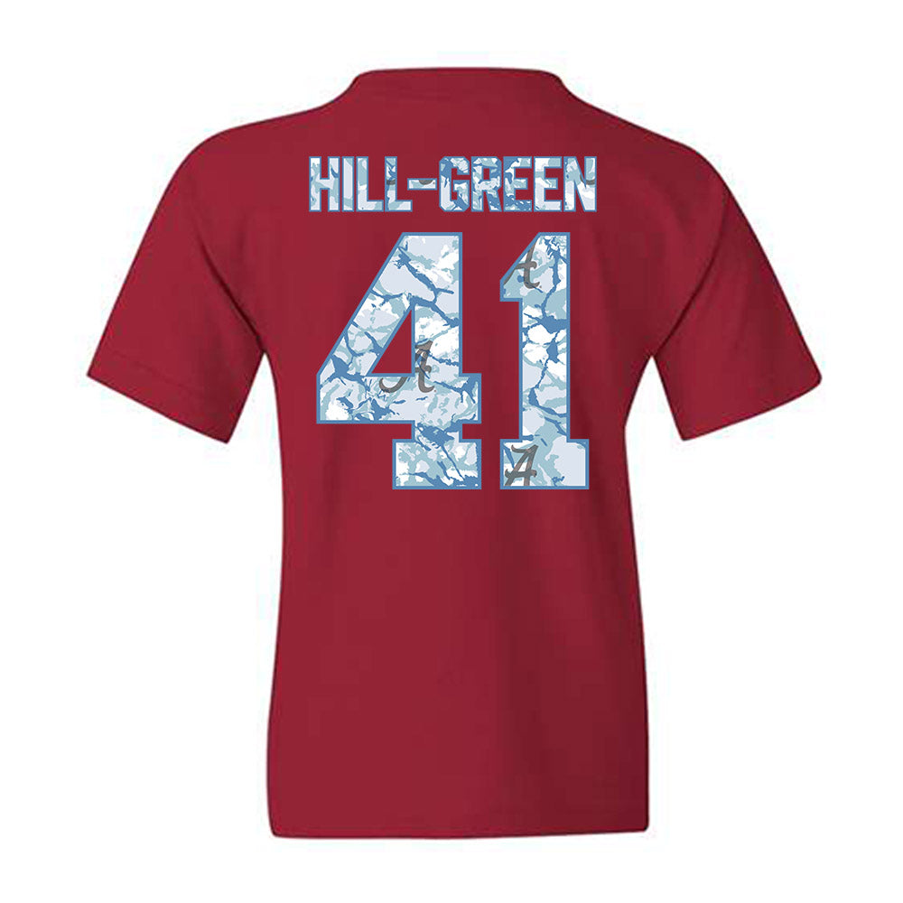 Alabama - NCAA Football : Nikhai Hill-Green - Youth T-Shirt-1