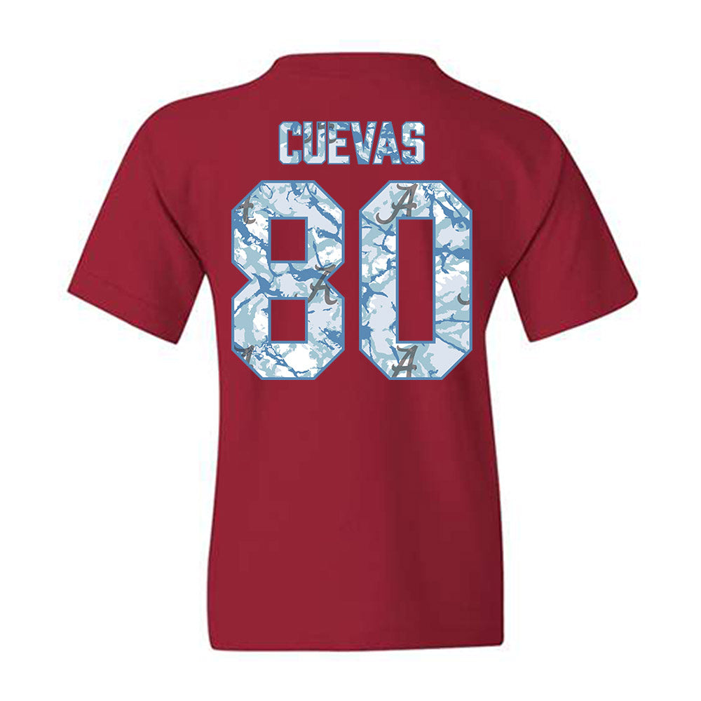 Alabama - NCAA Football : Josh Cuevas - Youth T-Shirt-1