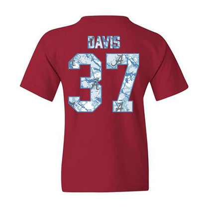Alabama - NCAA Football : Cole Davis - Youth T-Shirt-1