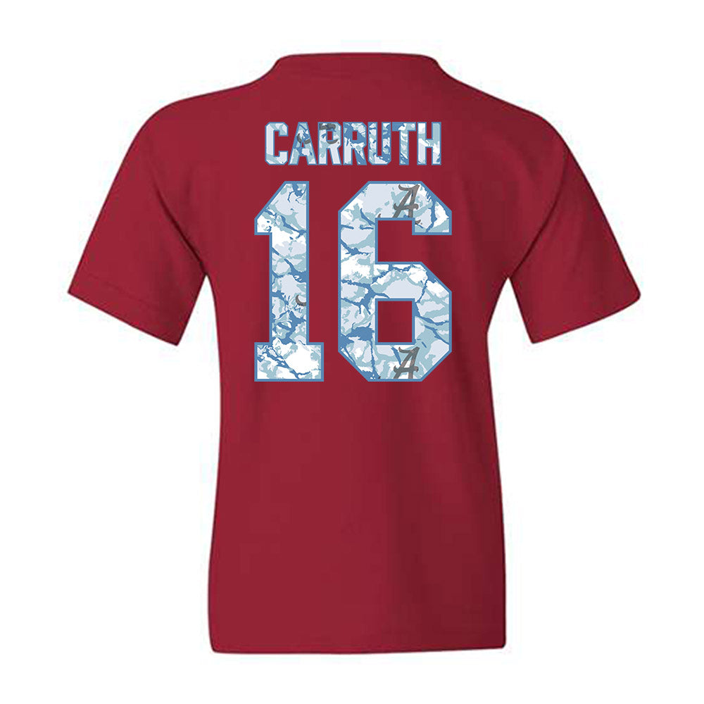 Alabama - NCAA Football : Cade Carruth - Youth T-Shirt-1
