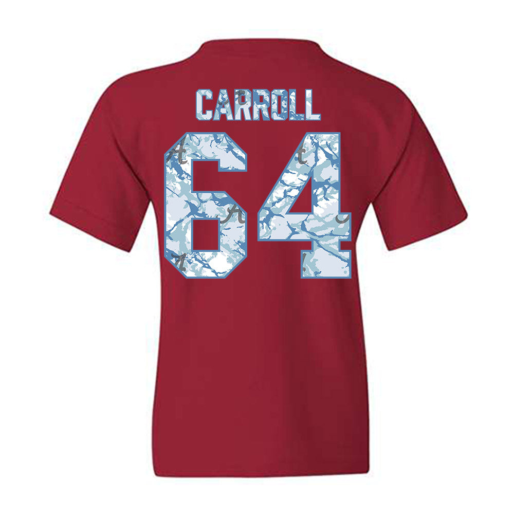 Alabama - NCAA Football : Michael Carroll - Youth T-Shirt-1