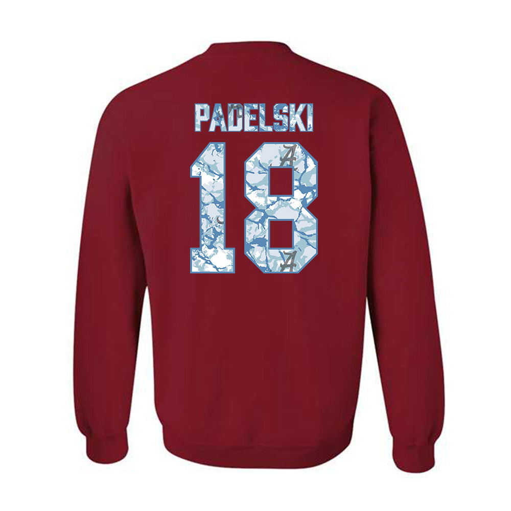 Alabama - NCAA Women's Soccer : Maddie Padelski - Hydrobama™ Crewneck Sweatshirt-1