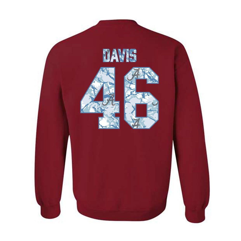 Alabama - NCAA Football : Chase Davis - Crewneck Sweatshirt-1