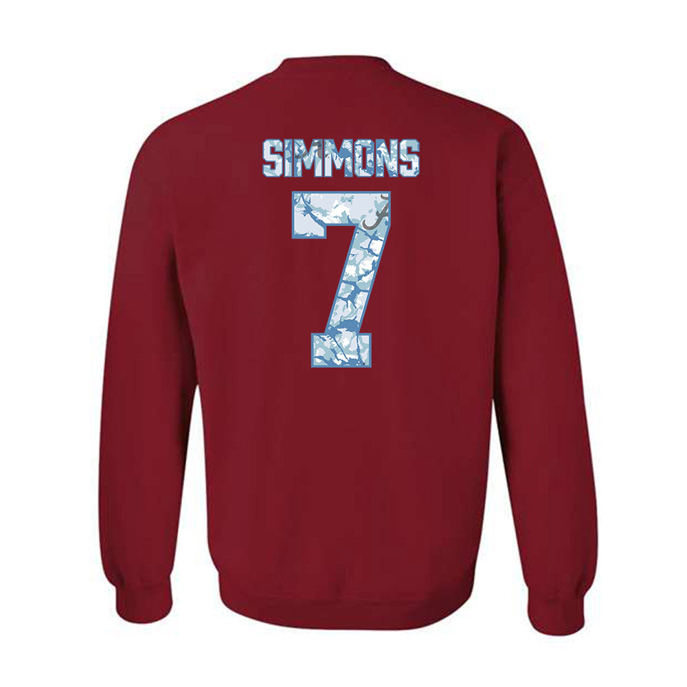 Alabama - NCAA Football : PATRICK SIMMONS - Hydrobama™ Crewneck Sweatshirt-1