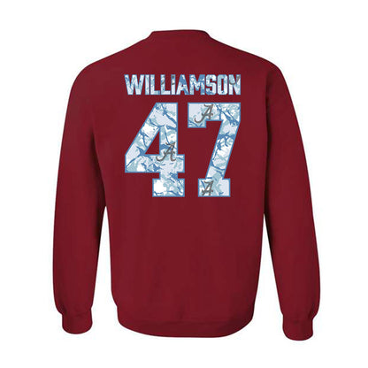 Alabama - NCAA Baseball : Jojo Williamson - Hydrobama™ Crewneck Sweatshirt-1