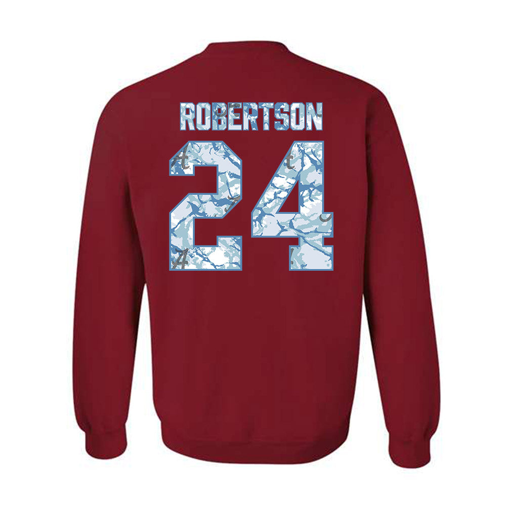 Alabama - NCAA Baseball : Tate Robertson - Hydrobama™ Crewneck Sweatshirt-1