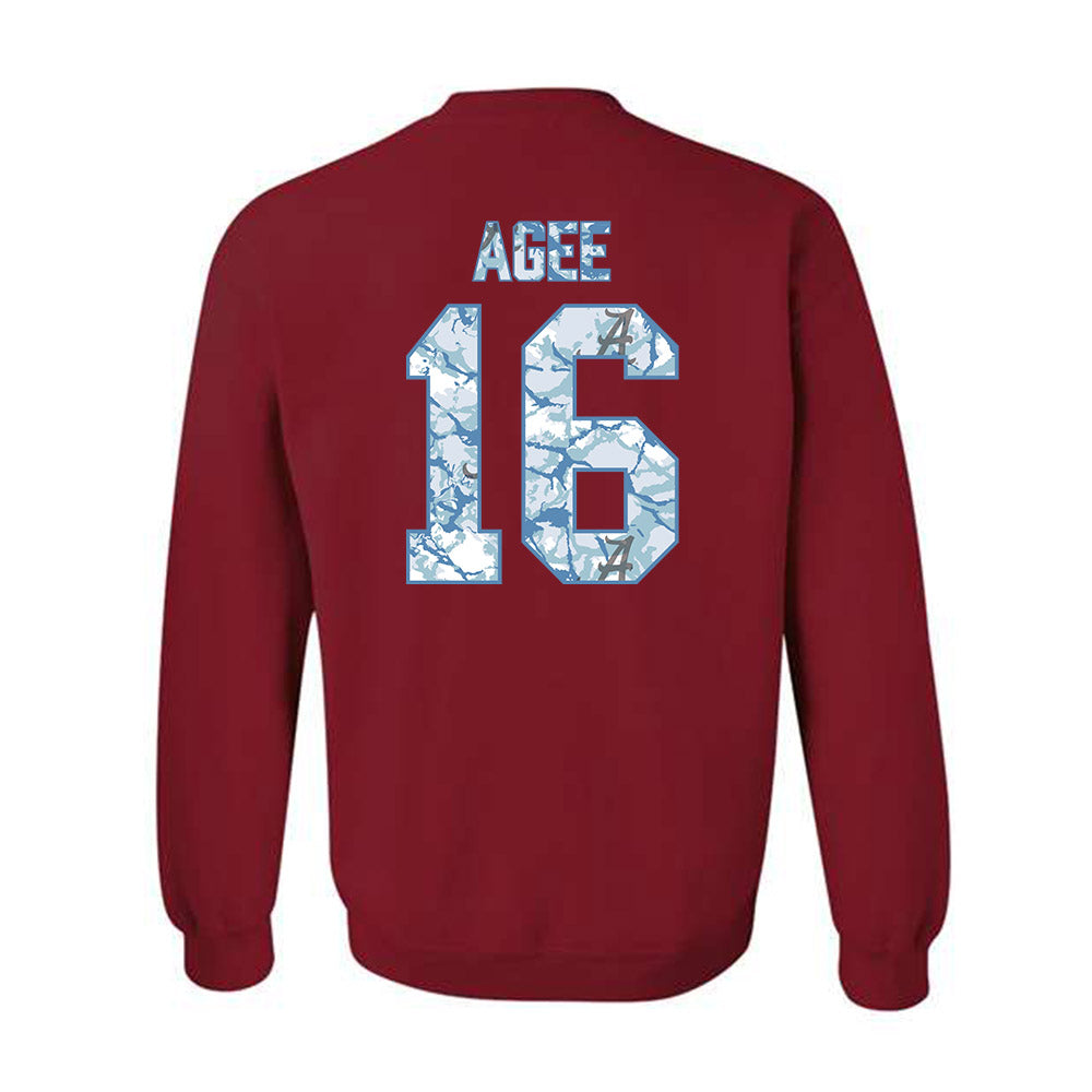 Alabama - NCAA Women's Volleyball : Sophie Agee - Hydrobama™ Crewneck Sweatshirt-1