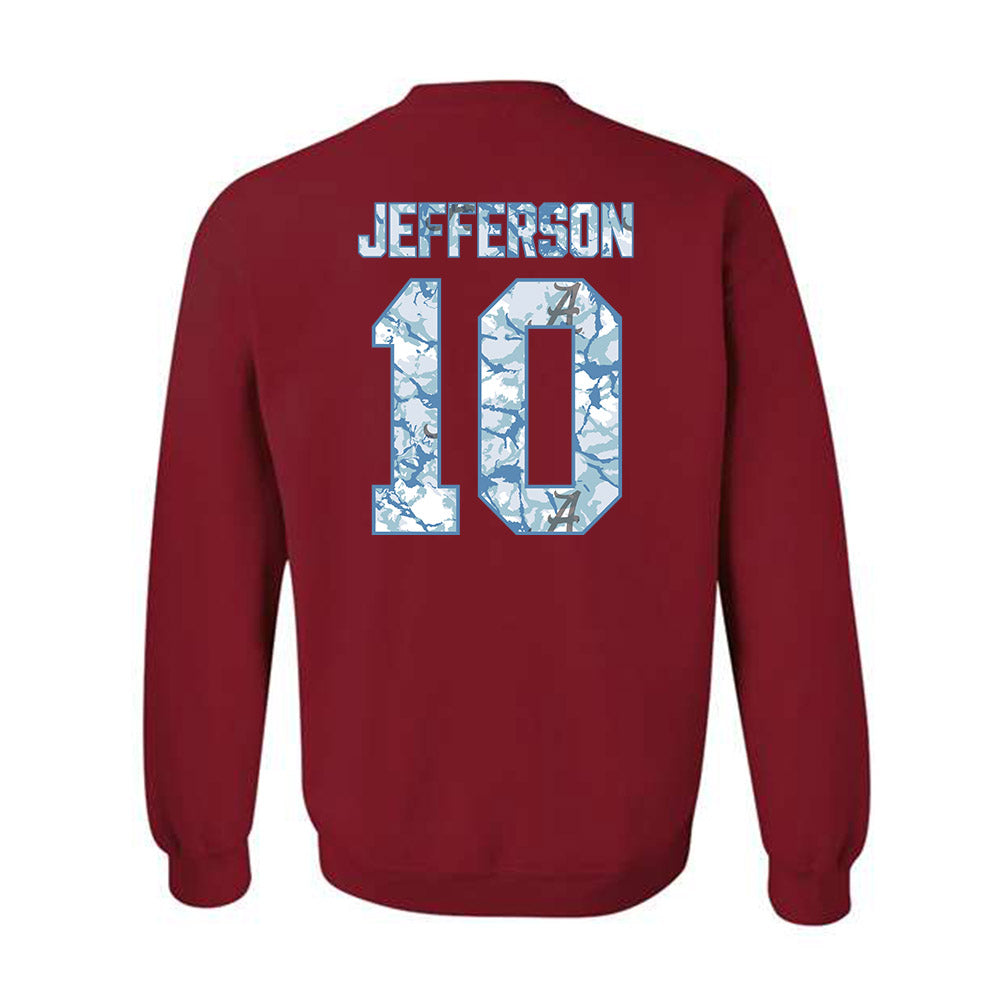Alabama - NCAA Football : Justin Jefferson - Crewneck Sweatshirt-1