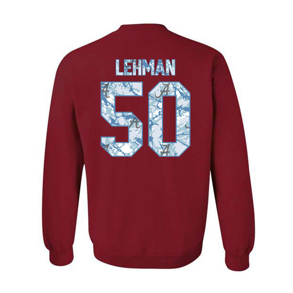 Alabama - NCAA Baseball : Connor Lehman - Hydrobama™ Crewneck Sweatshirt-1