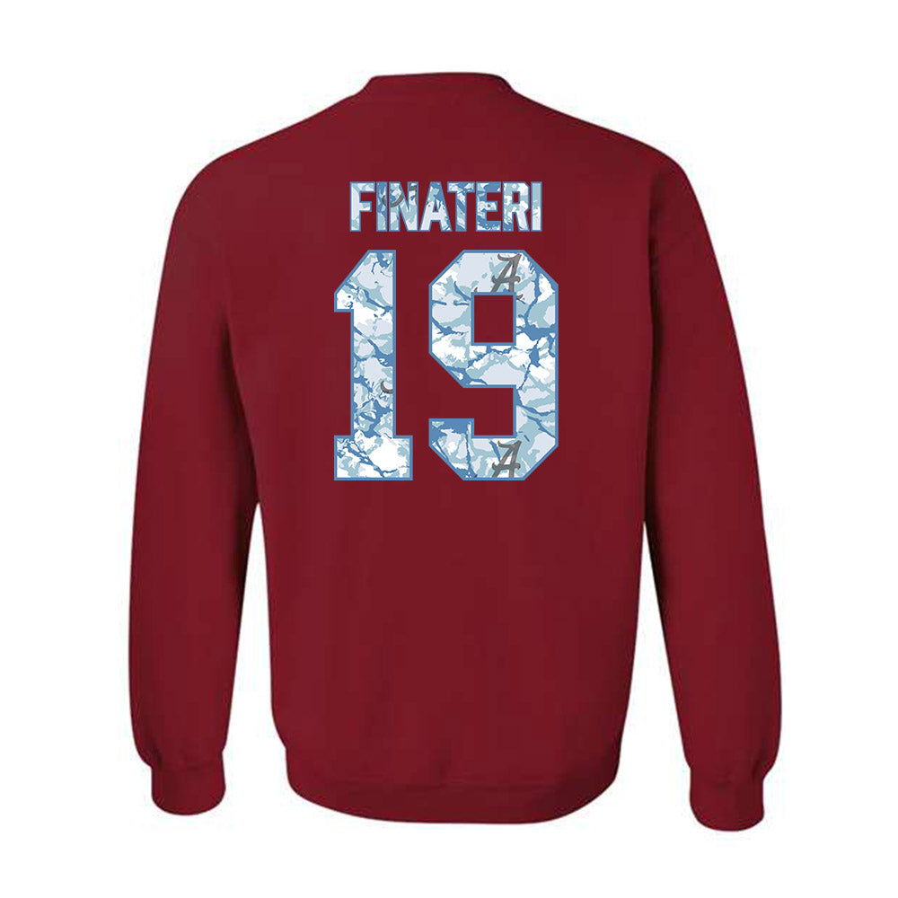 Alabama - NCAA Baseball : Aeden Finateri - Hydrobama™ Crewneck Sweatshirt-1